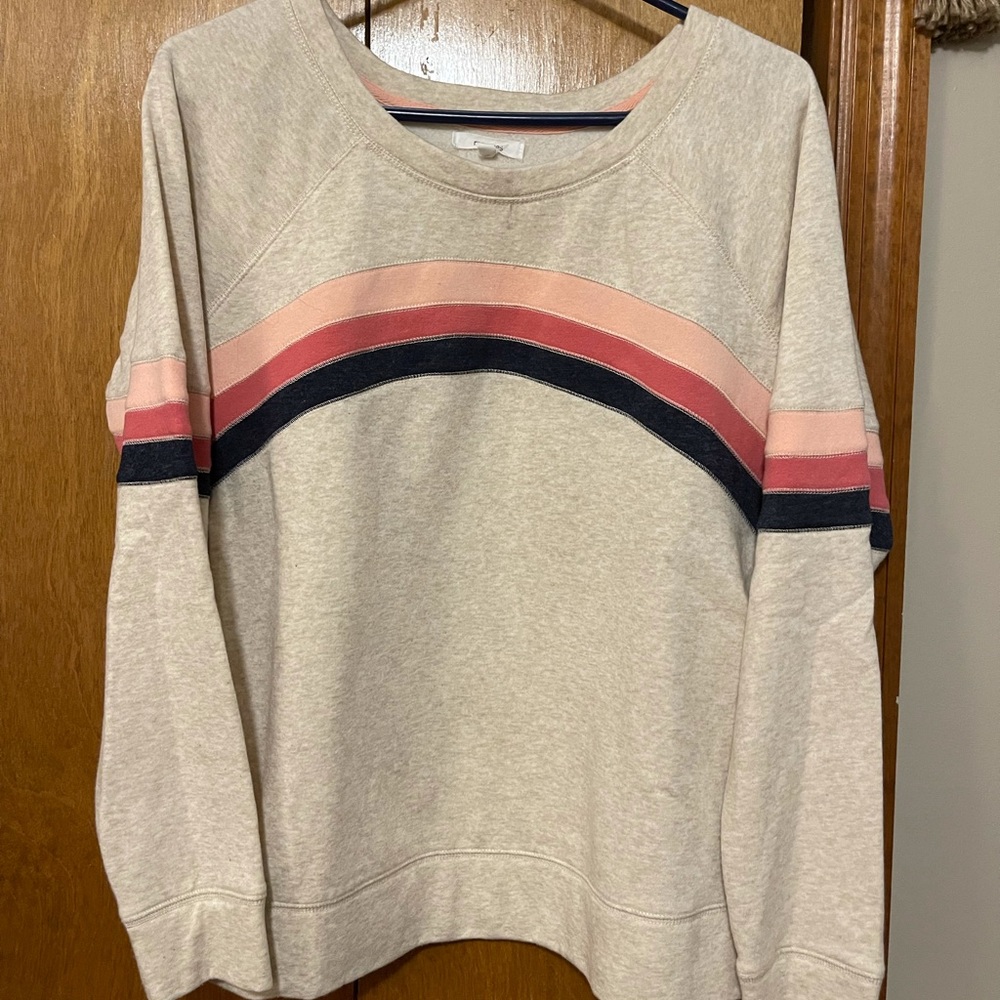 Maurices Color Stripe Sweatshirt